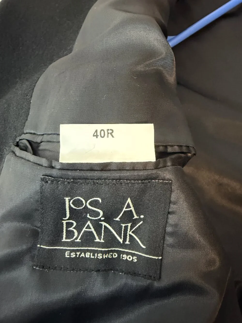 Jos. A. Bank Black Wool Peacoat